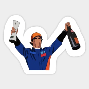 Carlos Sainz podium celebration Brazil 2019 Sticker